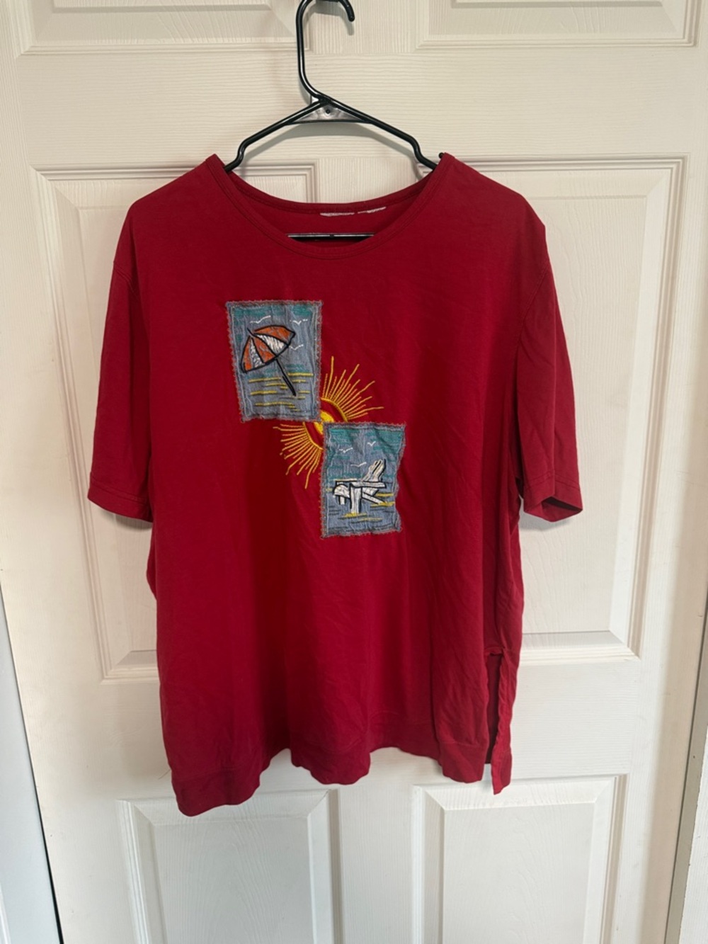 Men's Red Graphic Short-Sleeve Tee